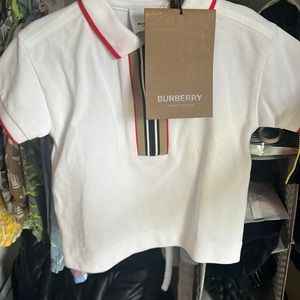 Burberry Boys Cotton Branded Polo Shirt